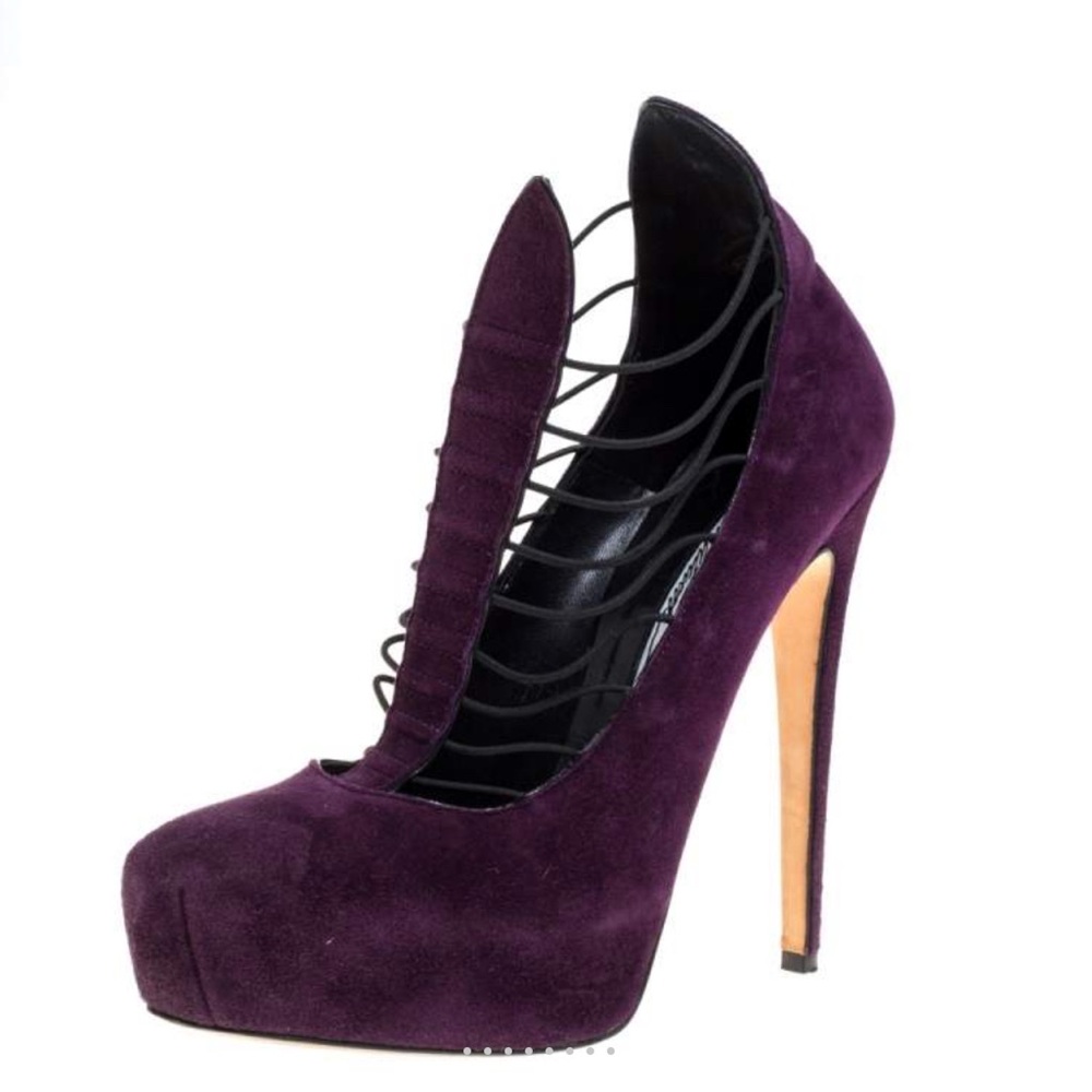 Suede platforms, Brian Atwood
